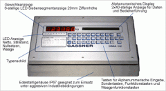 Wägeterminal DMA02,  230 V/50Hz mit EU-licence